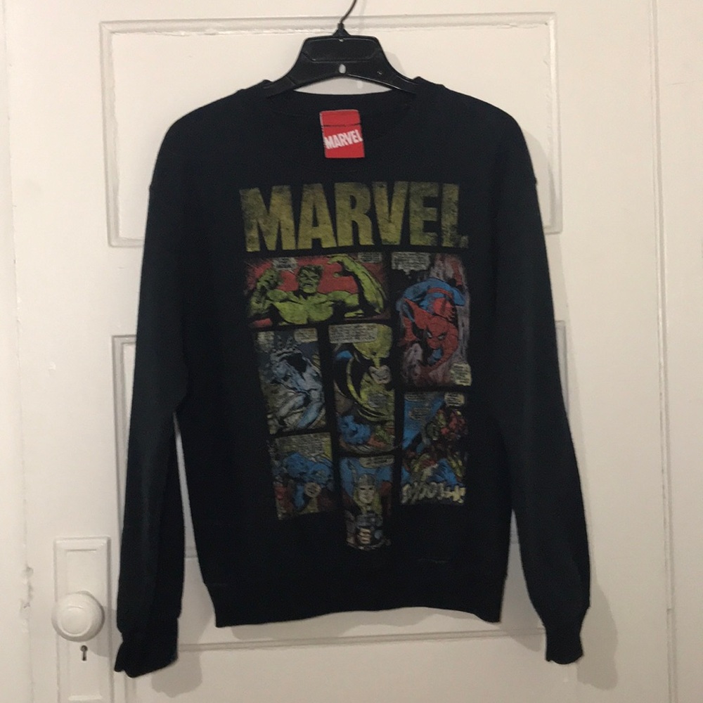 Marvel Comics Black Sweater Size SM